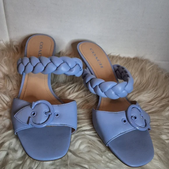 Coach Mollie Periwinkle Slides 10B NWD - Picture 3 of 11